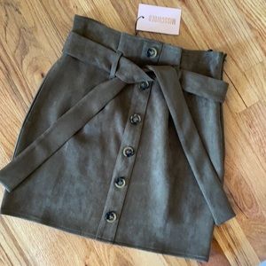 Misguided paperbag miniskirt